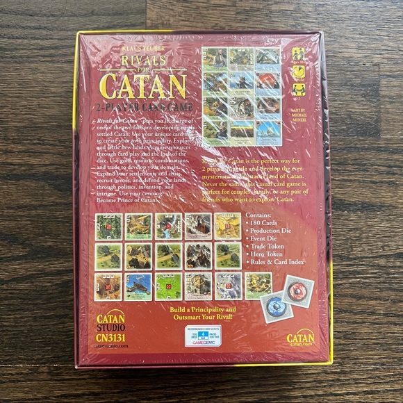 NWT Rivals for Catan Strategy Card Game (2 Players) - Picture 2 of 2
